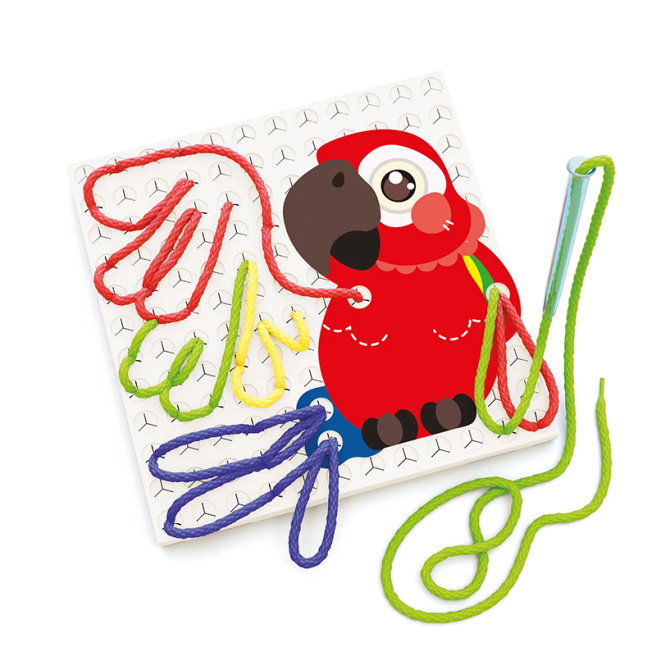 Развивающая игра с нитками Zoo Quercetti