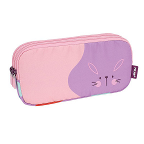 Penar pentru școală Milan "Fun Animals-BUNNY" cu 3 secții, completat, violet