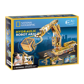 Braț robotic hidraulic, 185 elemente, 3D puzzle