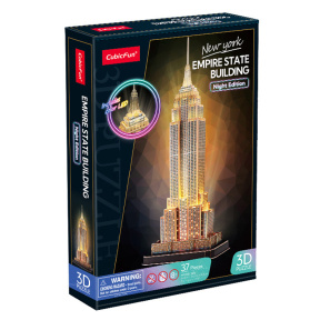 Empire State Building, cu iluminare LED, 37 elemente, 3D puzzle