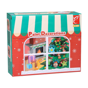 Набор Зимних гипсовых украшений под раскраску