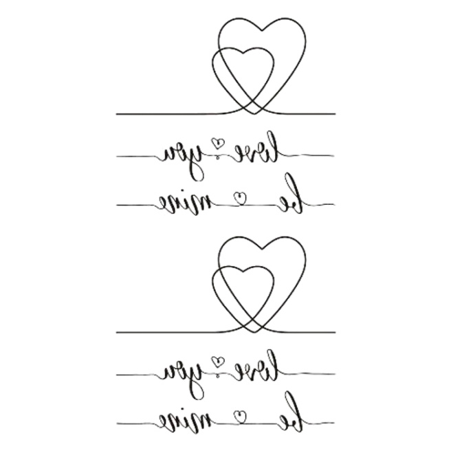 Тату Valentine Day - Be mine 10,5х6 см