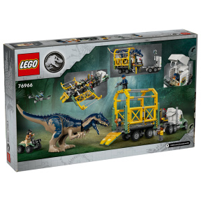 Constructor LEGO Jurassic World Misiuni de dinozauri: camion de transport Allosaurus