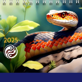 Calendar de masă 2025 Şarpe Yin-Yang