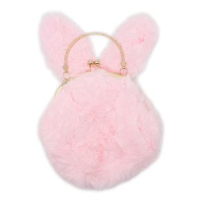 Плюшевая сумочка, розовая