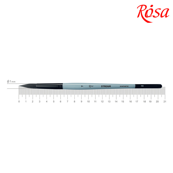 Pensula Rotundă sintetică, STREAM 132, Nr. 7, ROSA