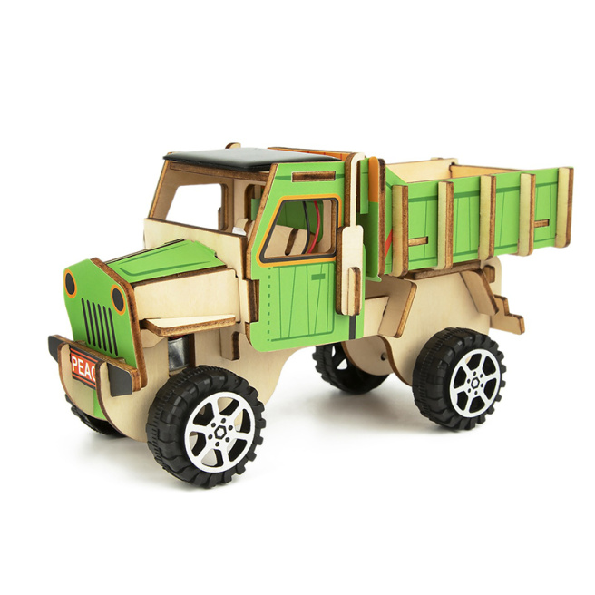 Set constructor din lemn Camion