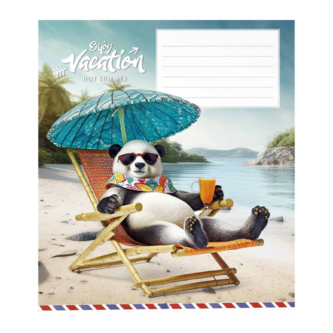 Caiet 12 foi, pătrățele, Shkolyarik Cool vacation