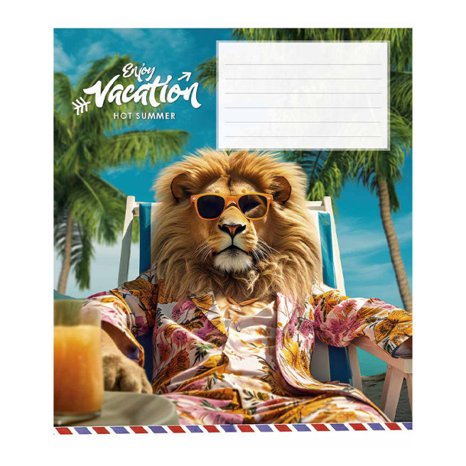 Caiet 12 foi, pătrățele, Shkolyarik Cool vacation