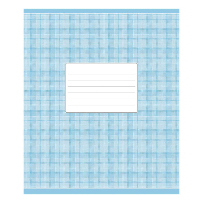 Caiet 24 foi, pătrățele, Shkolyarik Blue tartan