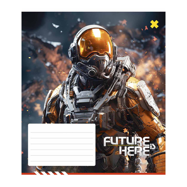 Caiet 24 foi, pătrățele, Shkolyarik Future here