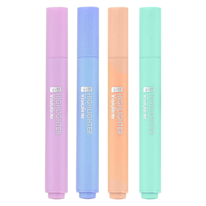 Set de markere ErichKrause Visioline V-17 Pastel Bloom, (4 buc.)
