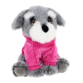 Мягкая игрушка Щенок в худи Шнауцер