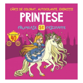40 de autocolante. Prințese frumoase și fascinante