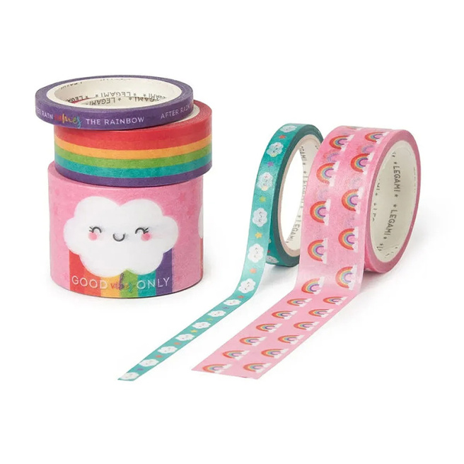 Набор декоративного скотча Legami, 5 шт, 5 м, RAINBOW