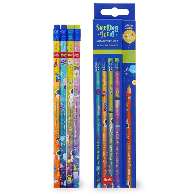 Set creioane aromate Legami "SPACE", 4 bucăți