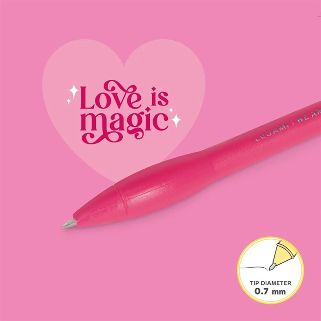 Ручка шариковая со светом Legami "HEART"