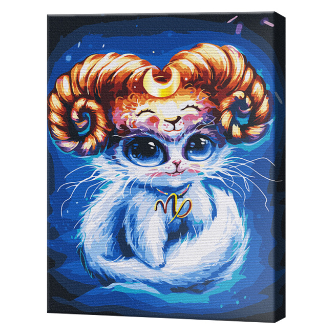 Motan Capricorn, 40x50 cm, pictură pe numere