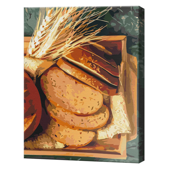 Pâinea aromată, 40x50 cm, pictură pe numere