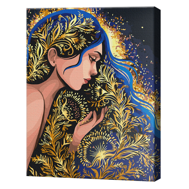 Золотая нимфа © Полина Скурихина, 40х50 см, картина по номерам