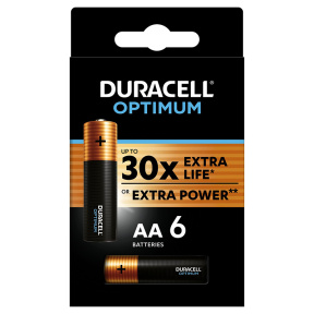 Baterii Duracell AA Optimum special pack, 6 bucăți