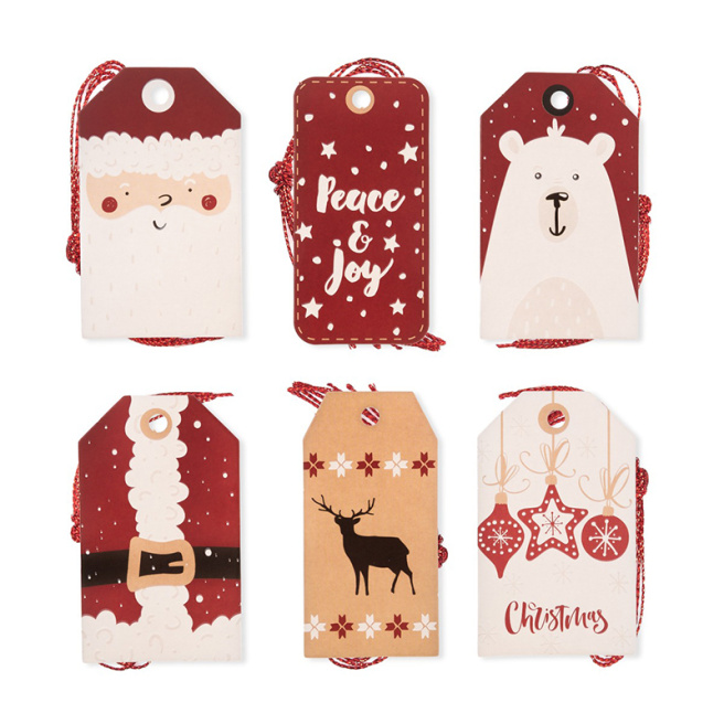 Set Etichete cadou "Santa", 24 bucăți