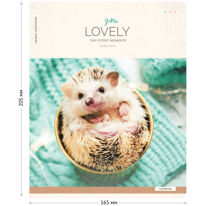 Caiet 96 foi pătrățele ArtSpace "Pets. You lovely"