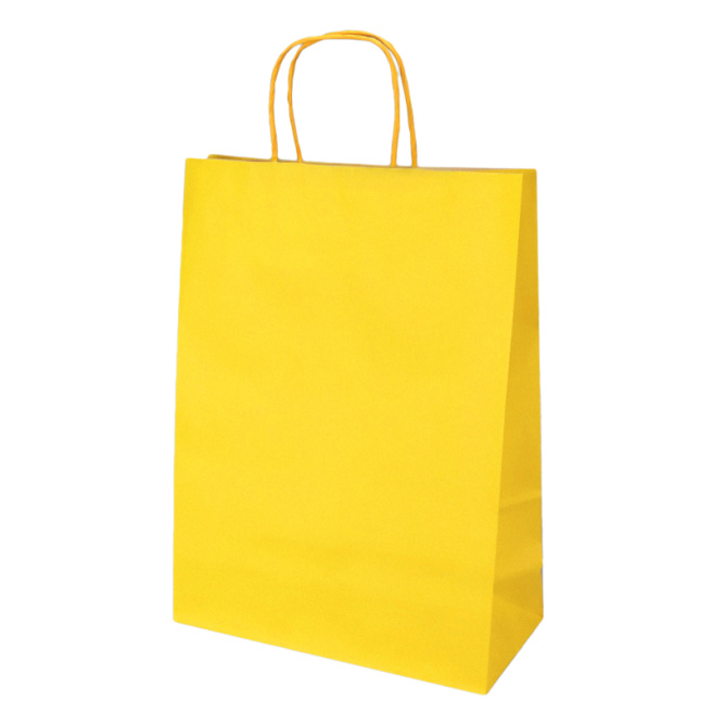 Pungă kraft 18х8х25 cm, galben