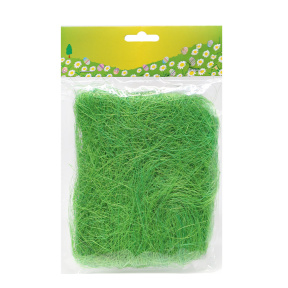 Пасха, Сизаль для декора, 15 г, зеленая