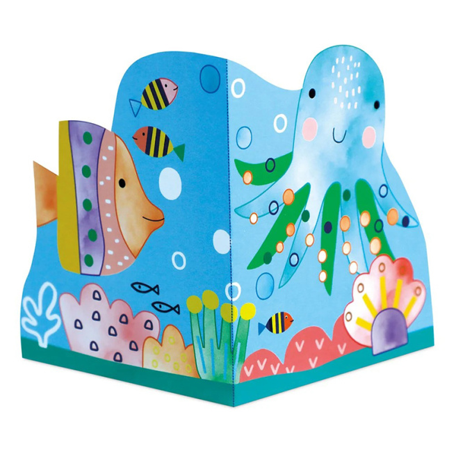 Set pictură în acuarelă + origami: Lumea subacvatică