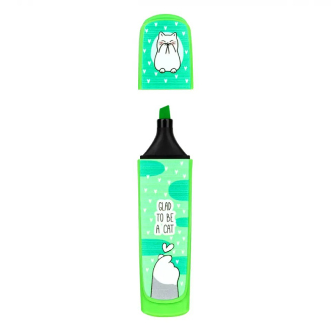 Set de markere  MESHU "Cats Paw" neon, (4 bucăți)