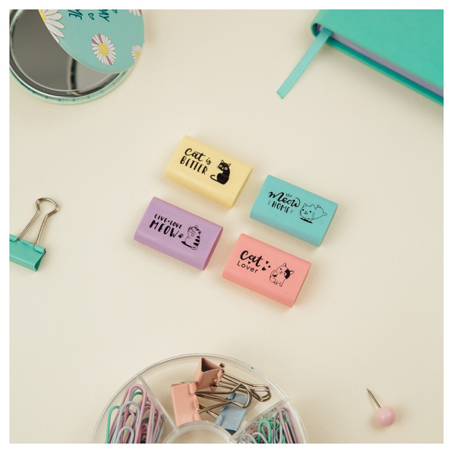 Radieră MESHU "Live, Love, Meow" 32х24х11 mm