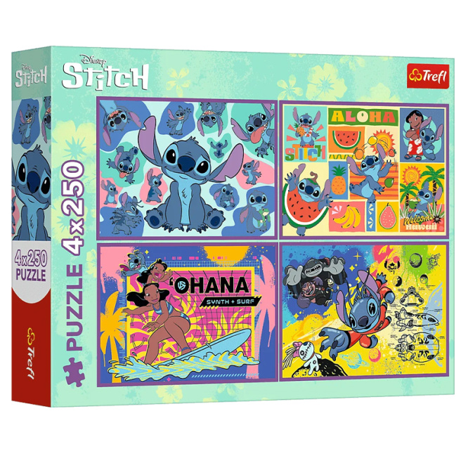 Puzzle "4x250" - "Amazing Stitch / Disney Lilo&Stitch"