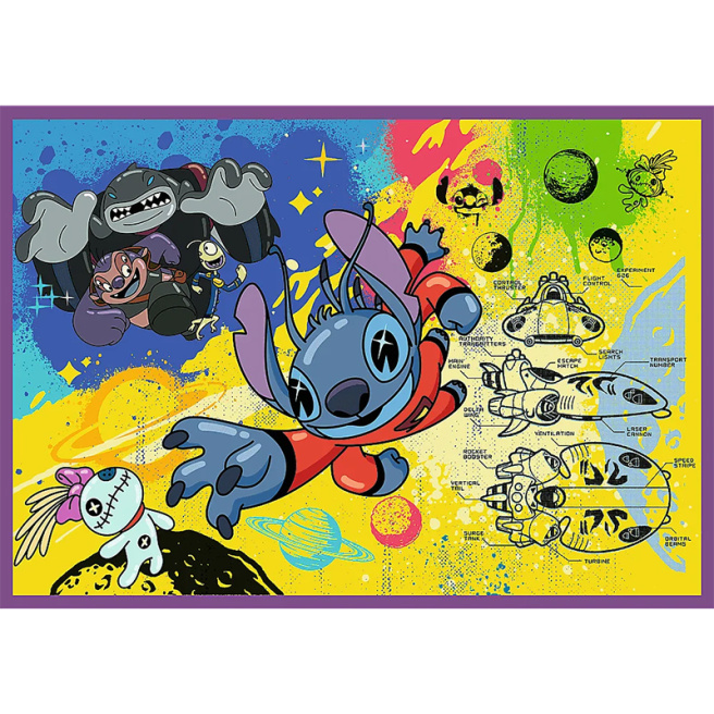Puzzle "4x250" - "Amazing Stitch / Disney Lilo&Stitch"
