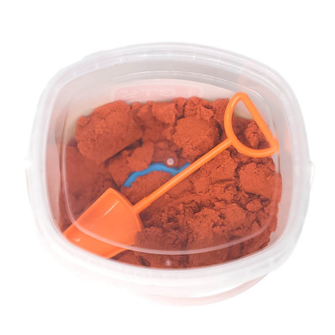Nisip cinetic "Orange" cu accesorii, 250 gr