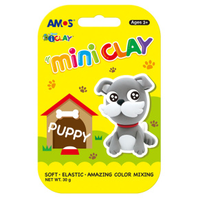 Set plastilină AMOS I-Clay Puppy (4 cul.x7,5 gr.)