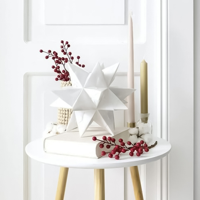 Folia CHRISTMAS Набор для создания звезды "Bascetta Stern", белый, 32 листа, 15 x 15 см, 115 г/м²