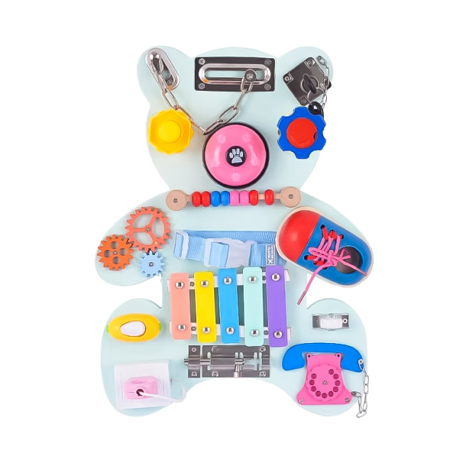 Busyboard Ursuleț Pastel