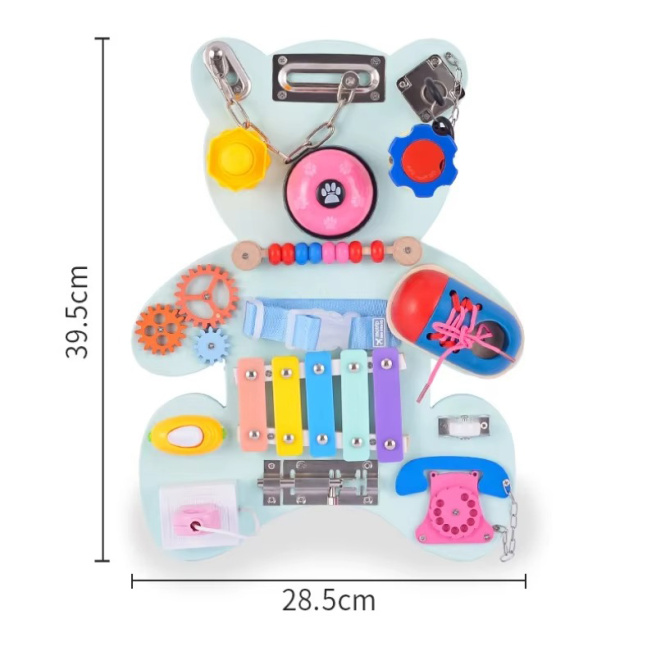 Busyboard Ursuleț Pastel