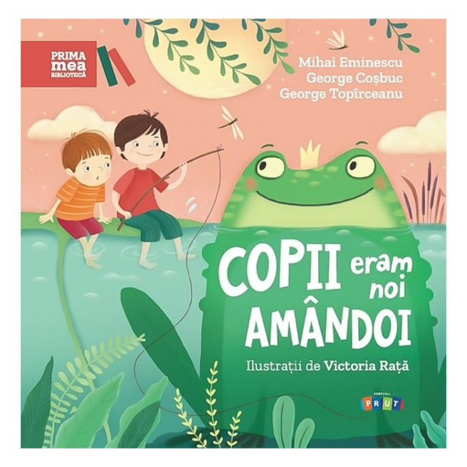 Prima mea bibliotecă. Copii eram noi amândoi