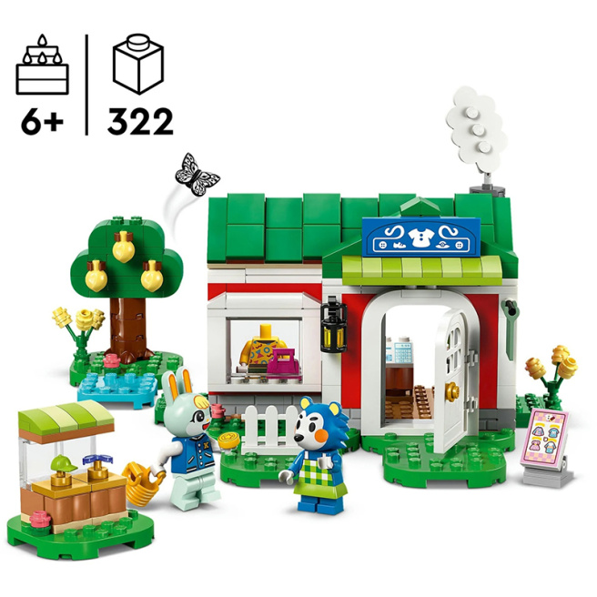 Constructor LEGO Animal Crossing Magazin de îmbrăcăminte Able Sisters