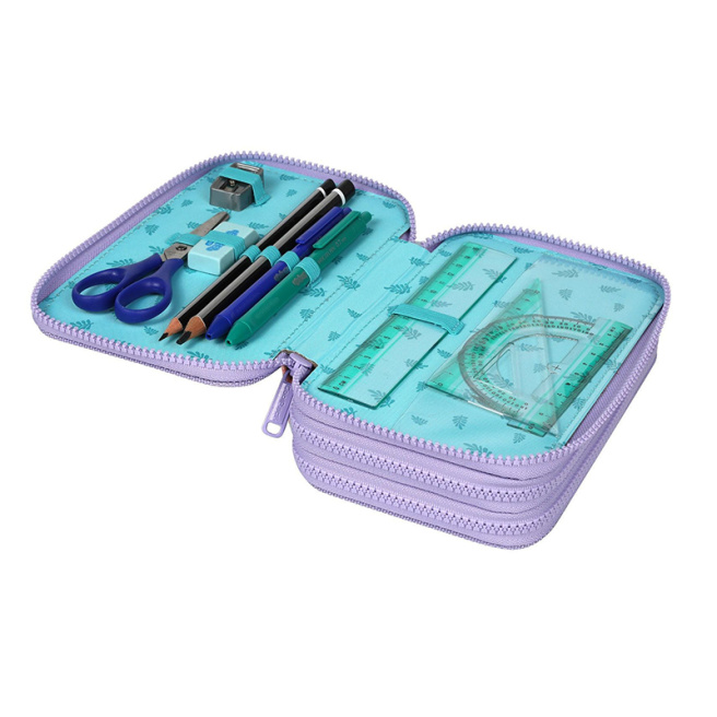 Penar pentru școală Disney Fashion Stitch, cu 3 secții, completat