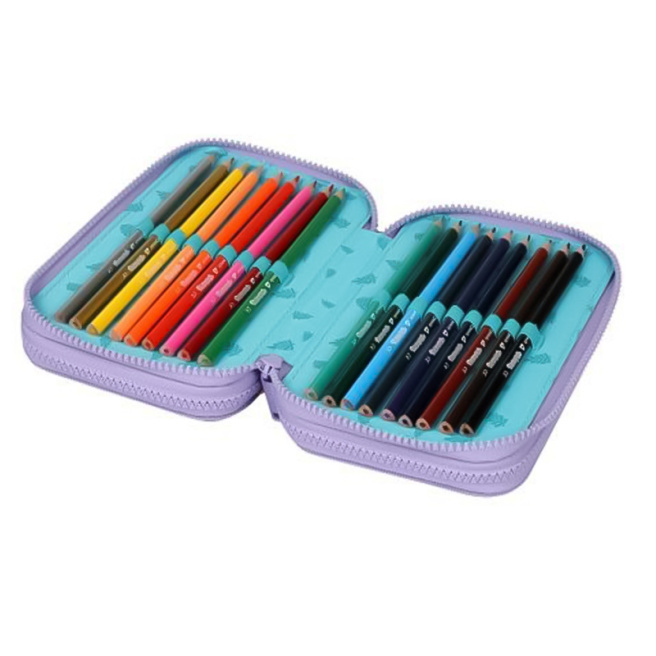 Penar pentru școală Disney Fashion Stitch, cu 3 secții, completat