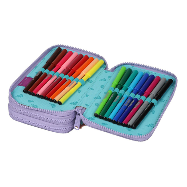 Penar pentru școală Disney Fashion Stitch, cu 3 secții, completat