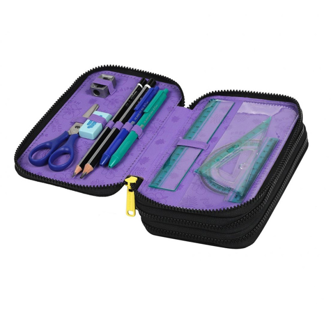 Penar pentru școală Disney Black Stitch, cu 3 secții, completat
