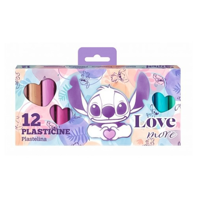 Plastilină Colorino Stitch, 12 culori
