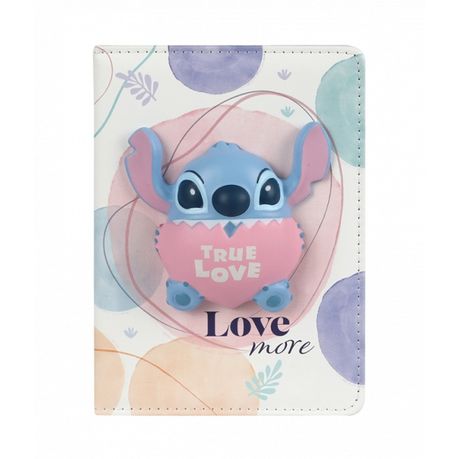 Carnet notițe B6 100 foi squishy, PU STITCH True Love