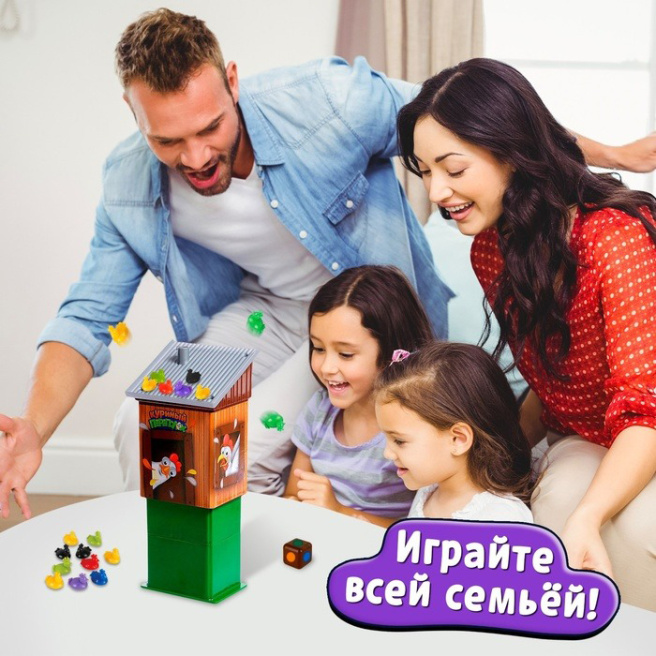 Joc de societate Chicken Trouble, 2-4 jucători, 3+
