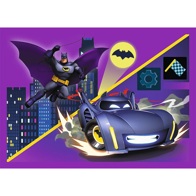Puzzle  "4in1" - Meet Batwheels / Warner Batwheels