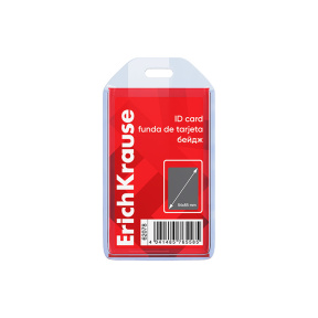 Ecuson vertical ErichKrause 54х90 mm, transparent